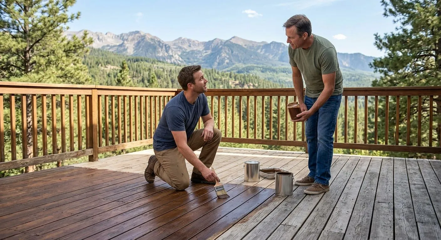 deck staining in Durango, CO